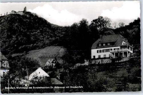 Drachenfels Wohnhaus des Bundeskanzlers Dr. Adenauer