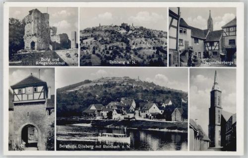 Dilsberg Burg Kriegerdenkmal Jugendherberge Bergfeste Rainbach Kirche