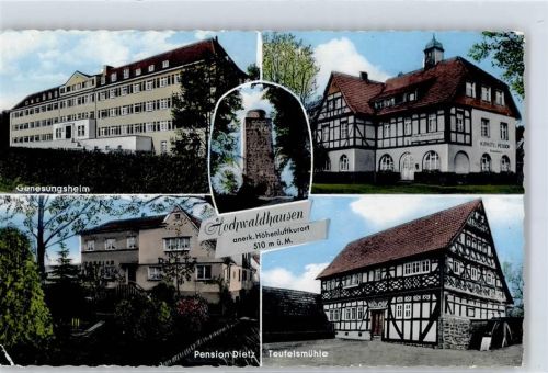 Hochwaldhausen Pension Dietz Teufelsmühle Kurhotel Pension Genesungsheim
