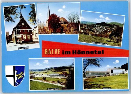 Balve Glockenspiel St Blasius Kirche Schulzentrum Schwimmbad