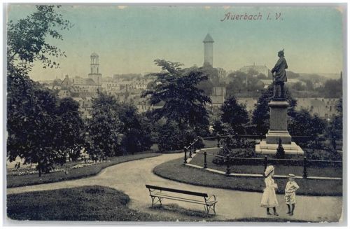 Auerbach 1910 Blick auf Auerbach