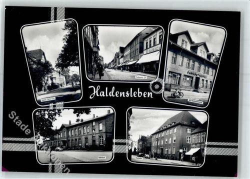 39340 O3240 Haldensleben - Bahnhofshotel Postamt Bahnhof August Bebel Straße