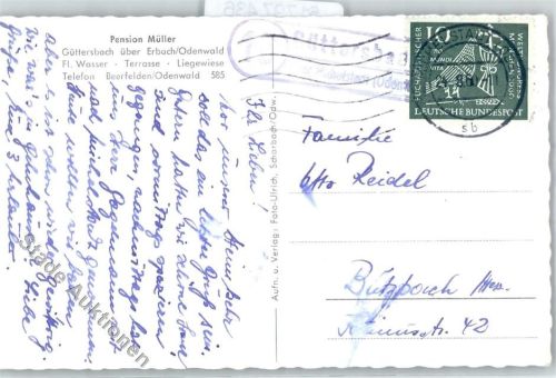 64756 W6121 Güttersbach - Landpoststempel