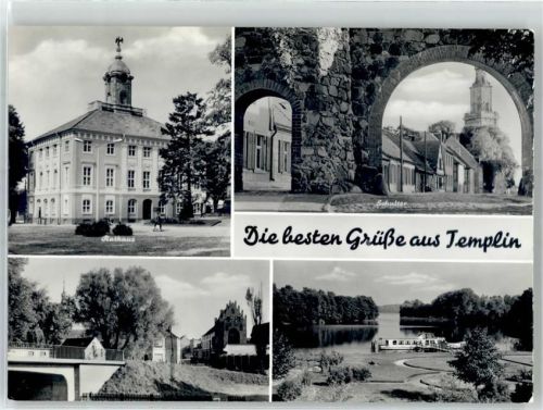 Templin Rathaus Schultor See Schiff