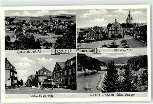 Brilon Marktplatz Bahnhofstrasse Schwimmbad Waldsee Gudenhagen