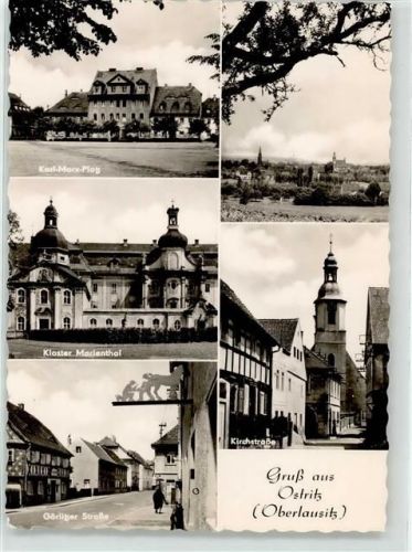 Ostritz Kirchstraße Kirche Görlitzer Straße Kloster Marienthal Karl Marx Platz