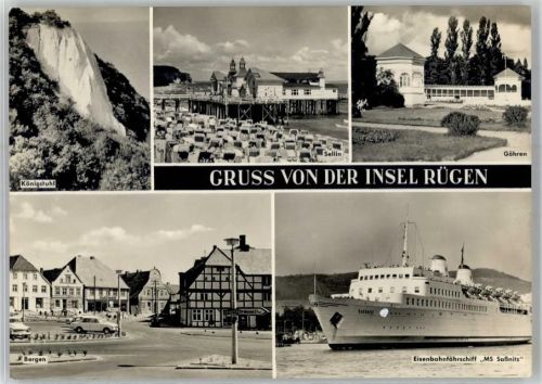 Bergen Königstuhl Eisenbahnfährschiff MS Saßnitz Göhren Sellin Rügen