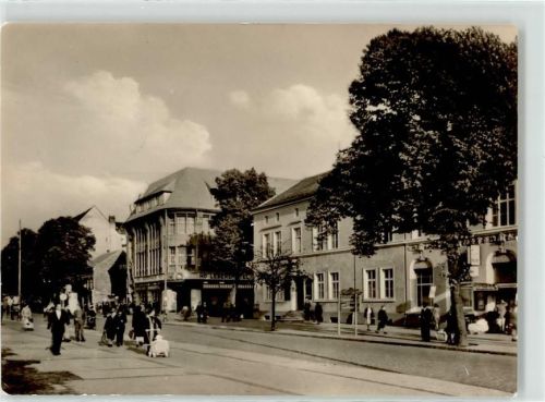 Wittenberge Bahnstraße Lebensmittelhandlung HO Litfaßsäule