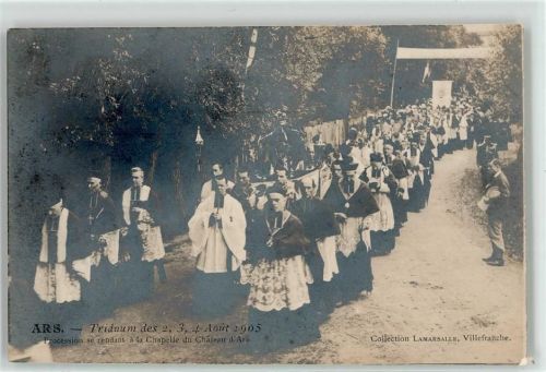 Ars Prozession Kirche 1905