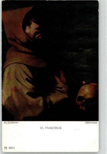 Zurbaran, F. Sankt Franziskus Totenkopf Ackermann Kunstverlag 2922