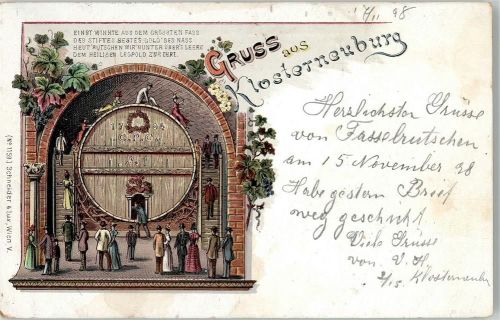 Klosterneuburg 1898 Fass Stiftskeller