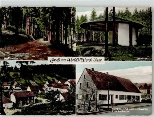 Waldhölzbach Geschäft Else Buchmann Pavillon Waldpartie