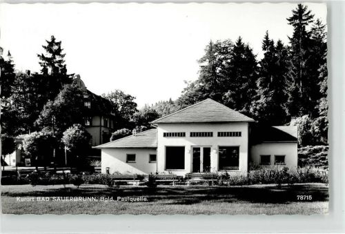 Bad Sauerbrunn Kurort Paulquelle Burgenland