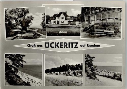 Ückeritz Achterwasser Bahnhof Strandklause Strand