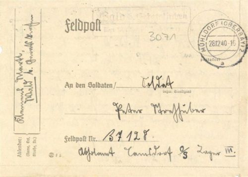 Mühldorf Feldpost Nr. 37128
