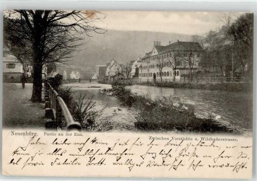 75305 W7540 Neuenbürg , Württ 1906 - Zwischen Vorstädtle und Wildbaderstraße