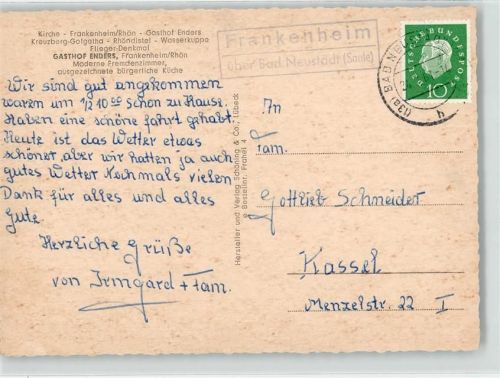 Frankenheim Landpoststempel