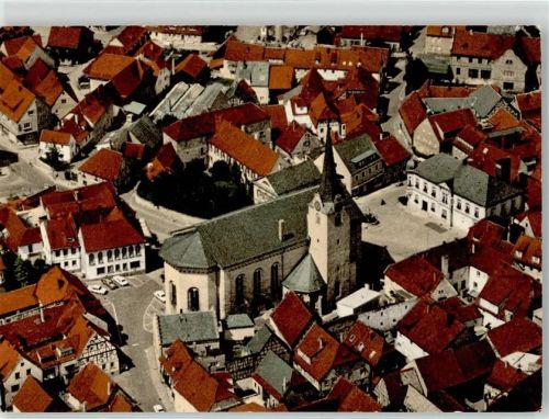 Eltmann Fliegeraufnahme Kirche St Michael Johannes Baptist