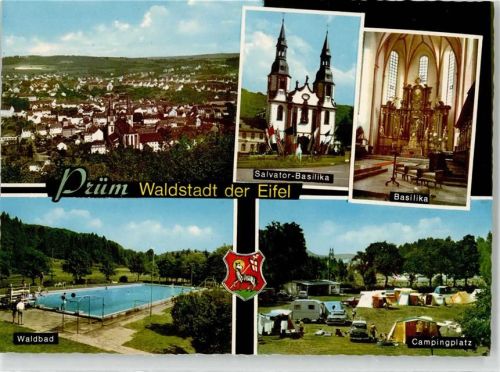 Prüm Salvator Basilika Campingplatz Schwimmbad