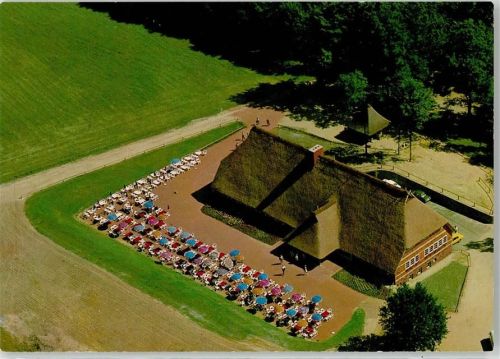 Wilsede Fliegeraufnahme Gasthaus Witthöfts Wilsederberg