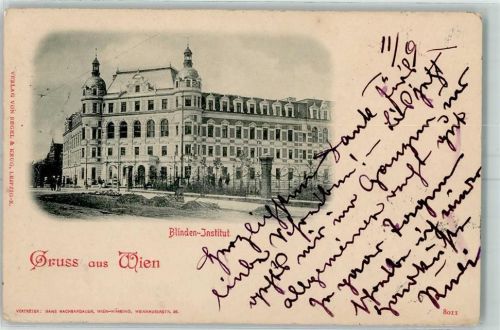 Wien 1900 Blinden Institut AK