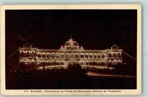 Saigon Illuminationdu Palais du Gouverneur General de l`Indochine
