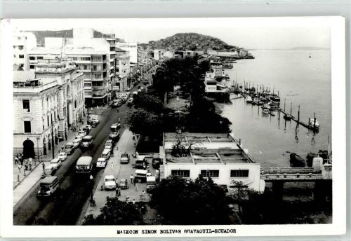 Guayaquil 1964 Hafen Straße Omnibus
