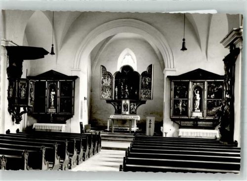 Berching Kirche St. Lorenz Ort handschriftlich Foto Original aus Archiv eines Ansichtskartenverlags
