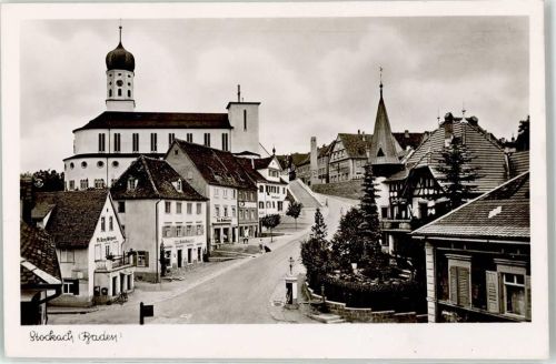 Stockach Dorfpartie mit Kirche