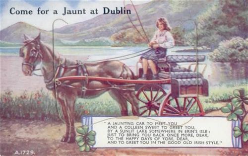 Dublin Dublin (Irland) Leporello Kutsche, Klee I-II (fleckig RS)