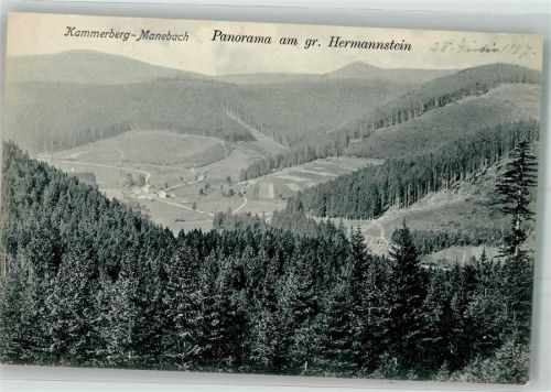 Manebach 1907 Am Gr. Hermannstein Kammerberg