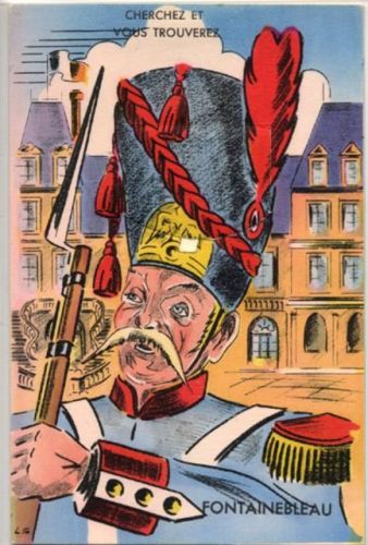 77300 Fontainebleau - Fontainebleau (Frankreich) Leporello I-II