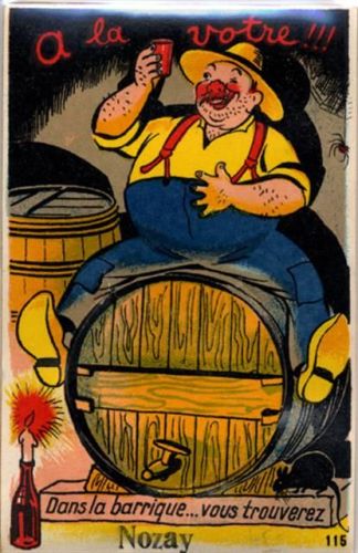 Nozay Nozay (Frankreich) Leporello, Mann auf einem Fass I-II