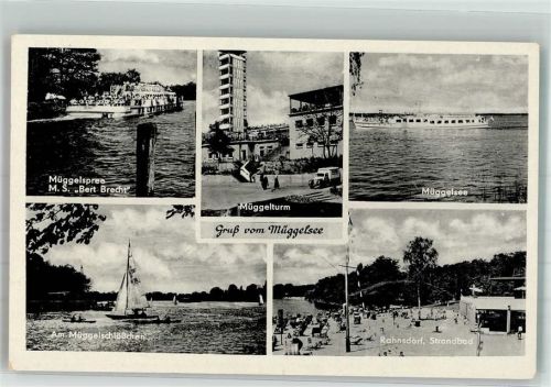 Friedrichshagen Müggelspree Fahrgastschiff MS Bert Brecht Müggelturm Müggelsee Müggelschlösschen Rahnsdorf Strandbad