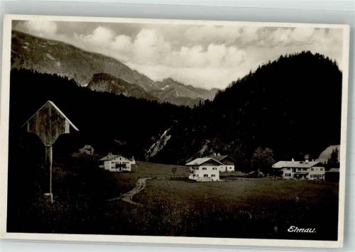 Elmau 1928 mit Gasthaus Elmau Verlag Zieher, Ottmar Hüttenstempel