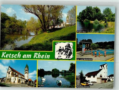 Ketsch Angler-See Schwimmbad Sankt-Sebastian-Kirche Johannes Kirche