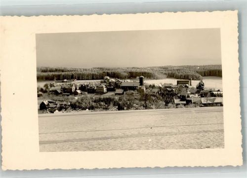 Schömberg 1942 Panorama des Ortes im Winter mit Ev. Kirche Fotograf Karcher
