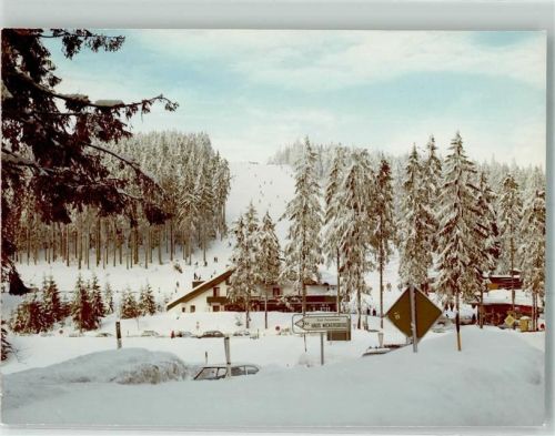Hundseck Gasthaus Winter Ort handschiftlich Foto Original aus Archiv eines Ansichtskartenverlages