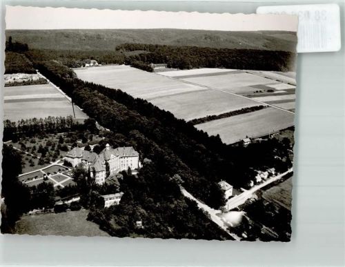 Bad Münder Fliegeraufnahme Süntel-Klinik Ort handschriftlich Foto Original aus Archiv eines Ansichtskartenverlages