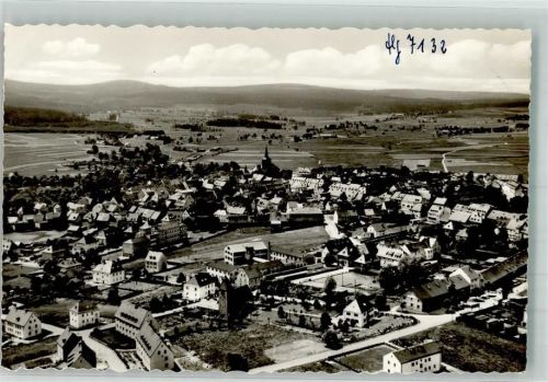 Weißenstadt Fliegeraufnahme des Ortes mit der Stadtkirche St. Jakobus