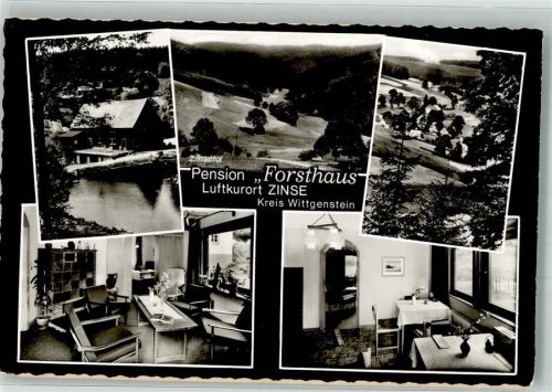 Zinse Pension Forsthaus Foto Original aus Archiv eines Ansichtskartenverlages