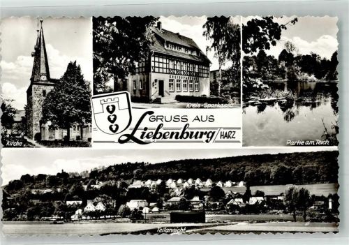 Liebenburg Kirche Am Teich Kreissparkasse Stadtwappen