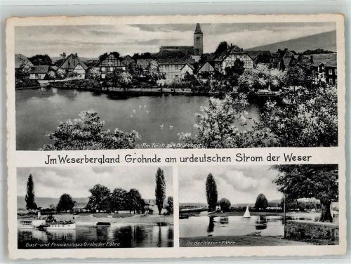 Grohnde Weser- Fähre Gasthaus Pension Grohnder Fähre