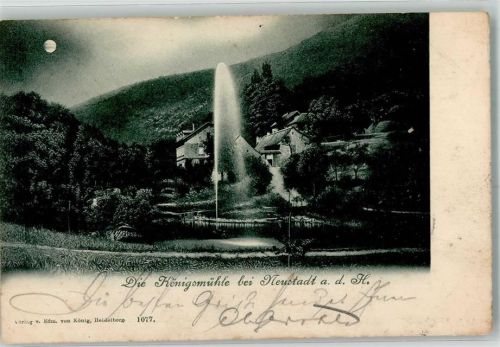 Königsmühle 1899 Gasthaus mit Weiher Verlag Edm. von König 1077