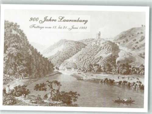 Laurenburg 1993 Laurenburg 900 Jahrfeier Stich auf AK