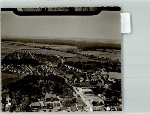 Ahrensbök Fliegeraufnahme des Ortes mit der Marienkirche Foto Original aus Archiv eines Ansichtskartenverlages Ort handschriftlich