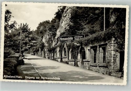 Rübeland Eingang zur Hermannshöhle Fotograf Otto Diederichs