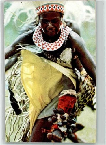 Kigali 1974 Tracht Ort handschriftlich