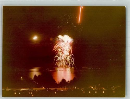 59846 W5768 Langscheid , Sorpesee FOTO KEINE AK Feuerwerk über dem Sorpesee Foto Original aus Archiv eines Ansichtskartenverlages Ort handschriftlich