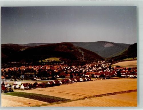 Herzberg Fliegeraufnahme des Ortes mit dem Juessee Foto Original aus Archiv eines Ansichtskartenverlages Ort handschriftlich